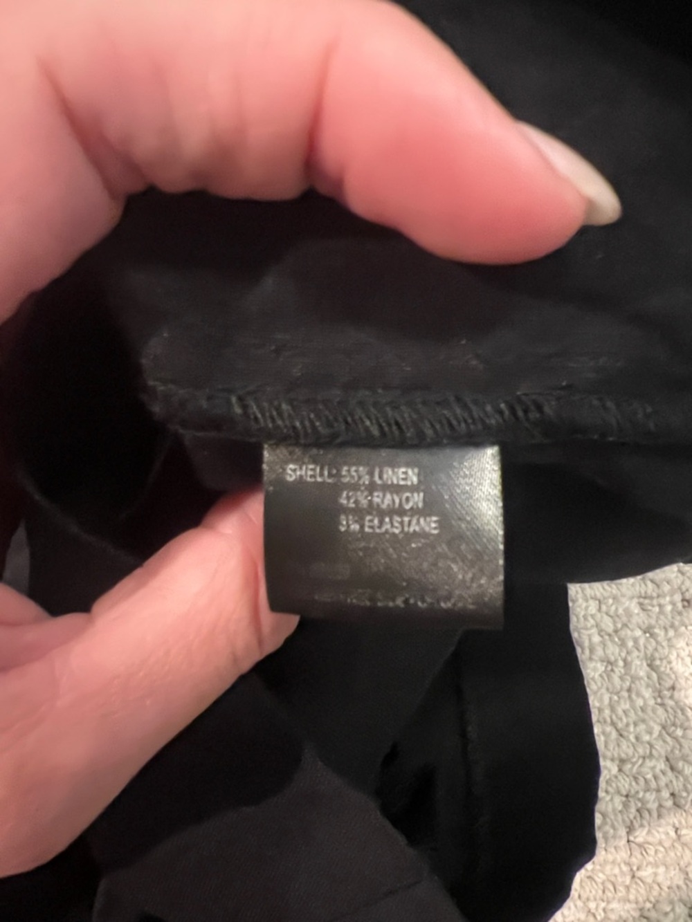 Giani Bini black linen romper halter size 4 - Picture 3 of 4
